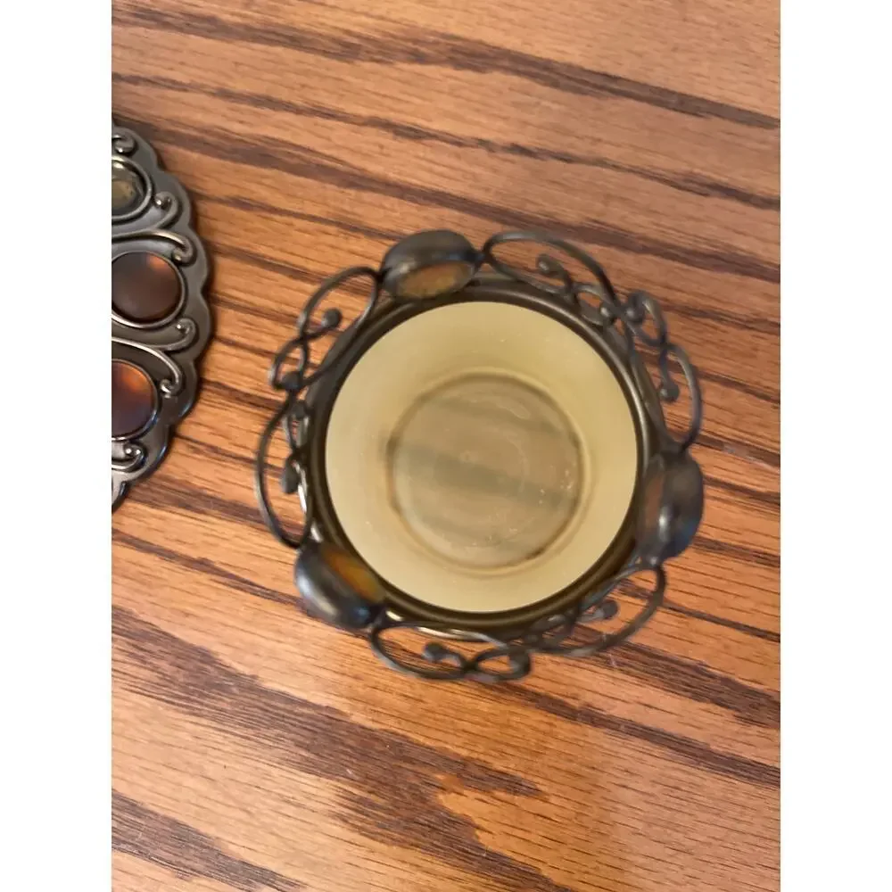Party Lite votive lamp and mini votive set